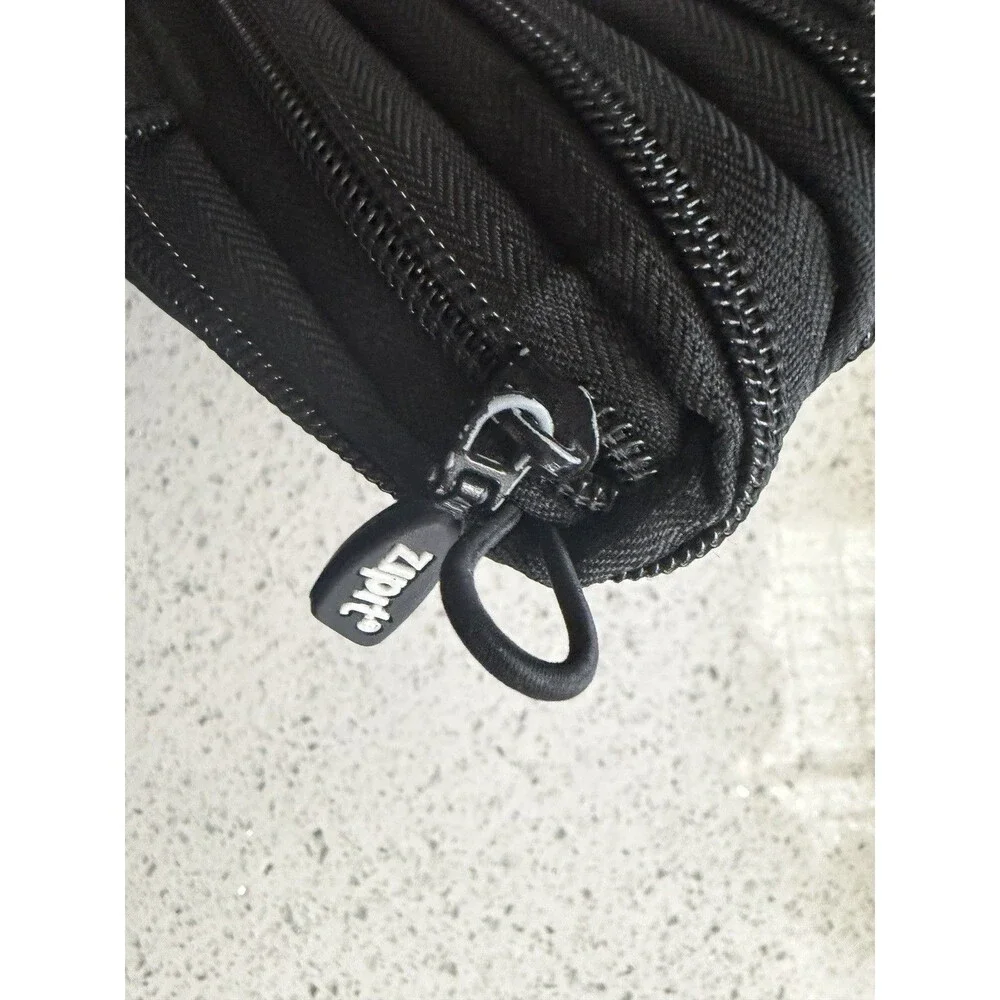 ZipIt Black Monster Pouch School Pencil Bag With White Teeth